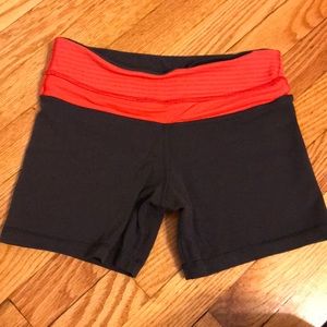 Charcoal Lululemon spandex shorts